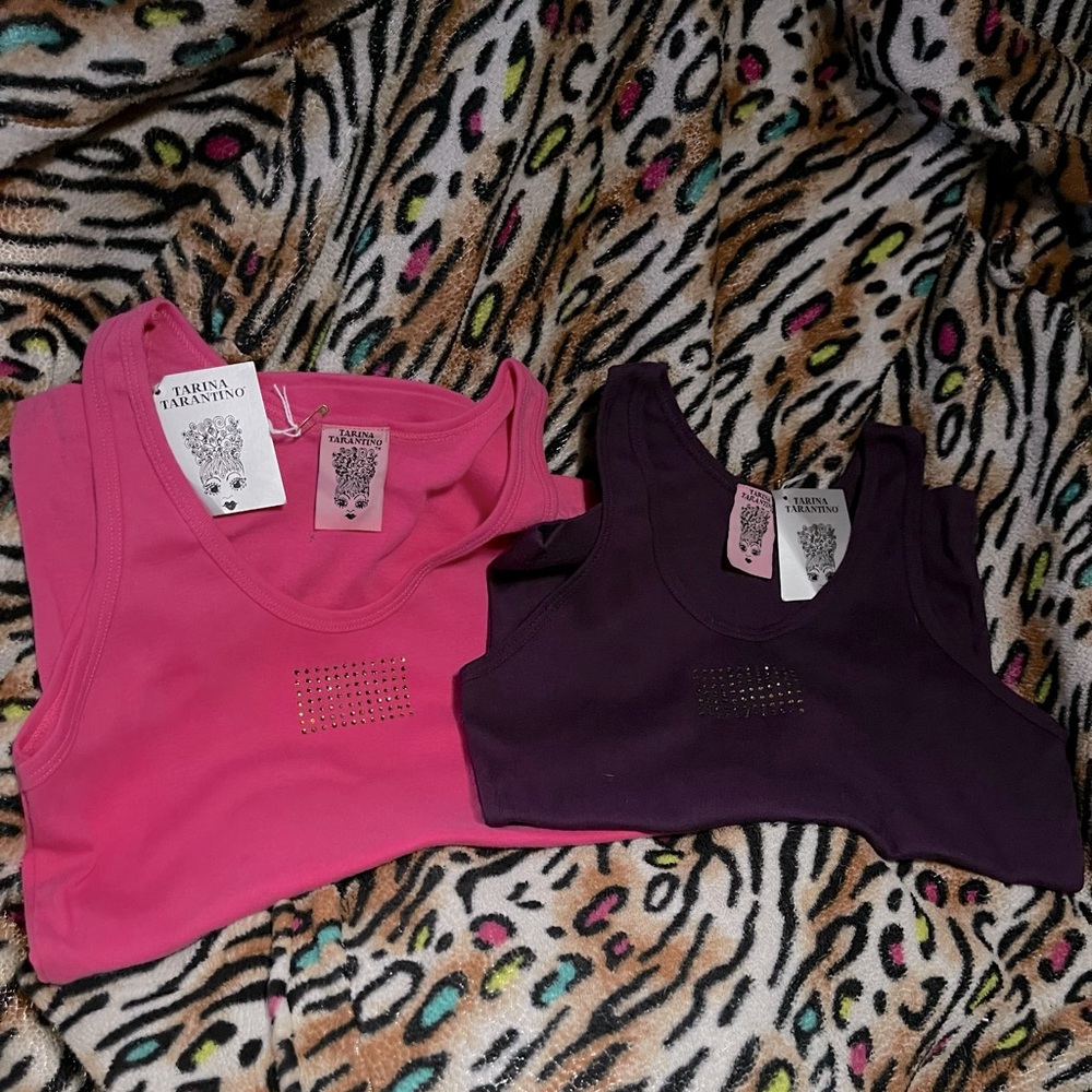 BNWT Tarina Tarantino Swarovski Tanks